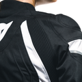 Avro 5 - Women's Fabric Motorcycle Jacket - Black/White/Black