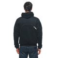 Daemon-X Safety Hoodie - Men's Motorcycle Safety Hoodie - Black/Black/White