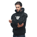Daemon-X Safety Hoodie - Men's Motorcycle Safety Hoodie - Black/Black/White