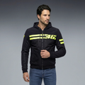 Vintedge Air Tex VR46 - Men's Summer Mesh Motorcycle Jacket - Black/Yellow-Fluo