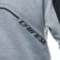 Daemon-X Safety Hoodie - Men's Motorcycle Safety Hoodie - Melange-Gray/Black/Red-Fluo