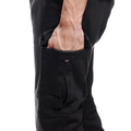 Cargo - Men Slim Tapered Motorcycle Pants - Black