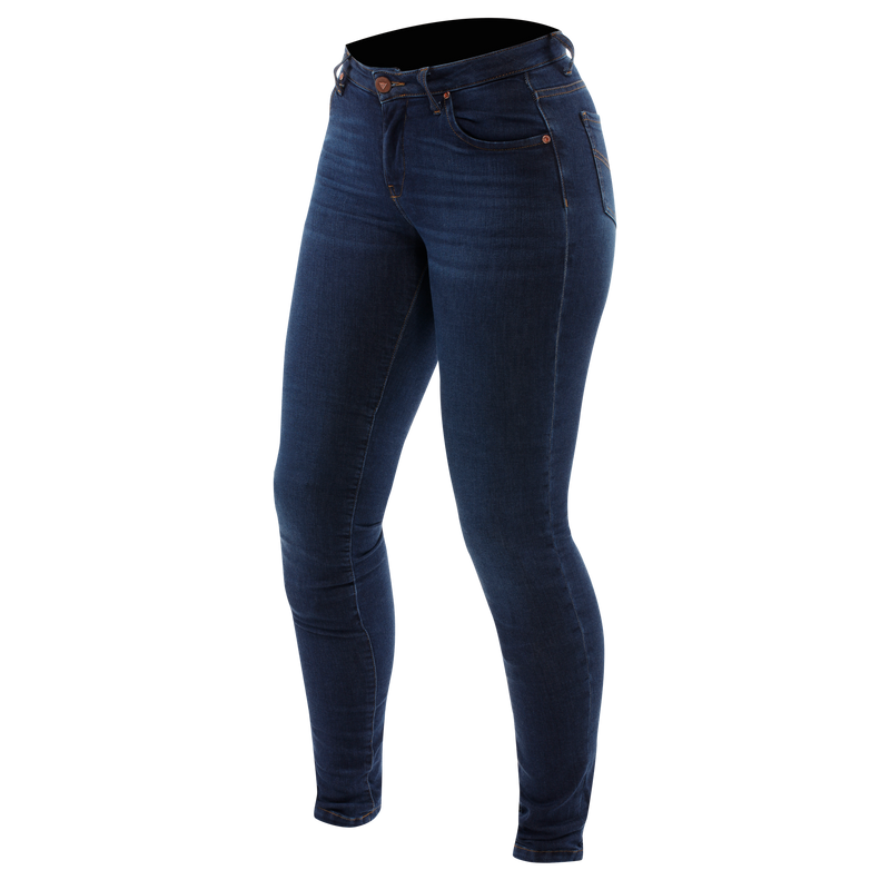 Denim Skinny Women's Motorcycle Pants - Blue