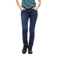 Denim Skinny Women's Motorcycle Pants - Blue