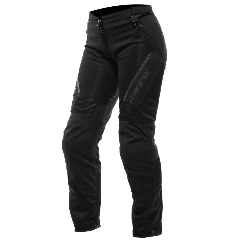 Drake 2 Super Air - Women's Summer Motorcycle Pants In Fabric - Black/Black