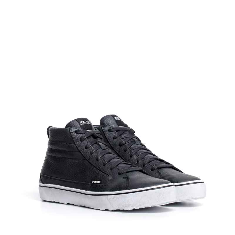 Street 3 WP Men's Waterproof Motorcycle Shoes - Black/Black/White