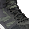 Suburb Air - Men's Summer Motorcycle Shoes In Fabric - Black/White/Army Green