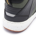Suburb Air - Men's Summer Motorcycle Shoes In Fabric - Black/White/Army Green