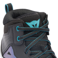 Suburb Air - Women's Summer Motorcycle Shoes In Fabric - Black/White/Harbor Blue