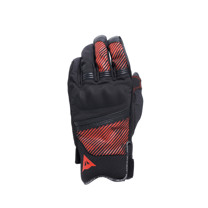Fulmine D-DRY® - Men's Waterproof Motorcycle Gloves - Black/Black/Red