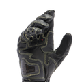 Full Metal 7 - Men's Motorcycle Racing Leather Gloves - Black/Black