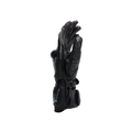Fiero - Leather Racing Motorcycle Gloves - Black/Water/Yellow Fluo