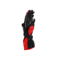 Fiero - Leather Racing Motorcycle Gloves - Black/Red-Lava/White