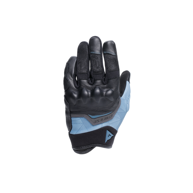 Ermex - Women's Summer Motorcycle Gloves - Black/Blue Mirage