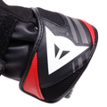 Reacto Carbon Long - Motorcycle Gloves In Leather Men - Black/Red-Lava