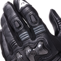 Reacto Carbon Long - Motorcycle Gloves In Leather Women - Black/Anthracite