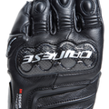 Carbon 4 - Men's Motorcycle Long Leather Gloves - Black/Black/Black