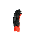 4-Stroke 2 - Men's Motorcycle Leather Gloves - Black/Fluo-Red