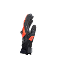 Carbon 4 - Men's Motorcycle Short Leather Gloves - Black/Fluo-Red