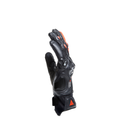 Carbon 4 - Men's Motorcycle Short Leather Gloves - Black/Fluo-Red
