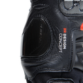 Carbon 4 - Men's Motorcycle Short Leather Gloves - Black/Fluo-Red