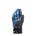 Carbon 4 - Men's Motorcycle Short Leather Gloves - Black/Fluo-Red