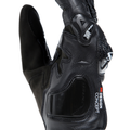 Carbon 4 - Men's Motorcycle Short Leather Gloves - Black/Black