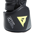 Druid 4 - Men's Motorcycle Leather Gloves - Black/Charcoal-Gray/Fluo-Yellow