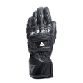 Druid 4 - Men's Motorcycle Leather Gloves - Black/Charcoal-Gray/Fluo-Yellow