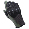 Karakum Ergo-Tek - Men's Motorcycle Textile Gloves - Black/Army-Green