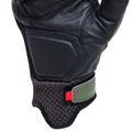 Karakum Ergo-Tek - Men's Motorcycle Textile Gloves - Black/Army-Green