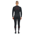 Thermal Motorcycle Windproof Long Sleeve Shirt Men - Mid Layer Winter - Black/Red