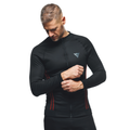 Thermal Motorcycle Windproof Long Sleeve Shirt Men - Mid Layer Winter - Black/Red