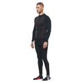 Thermal Motorcycle Long Sleeve Shirt Men - Mid Layer Winter - Black/Red