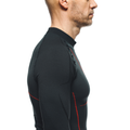 Thermal Motorcycle Long Sleeve Shirt Men - Mid Layer Winter - Black/Red