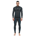 Technical Motorcycle Long Sleeve Shirt Men - Base Layer Summer - Black/Blue