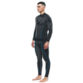 Technical Motorcycle Long Sleeve Shirt Men - Base Layer Summer - Black/Blue