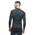 Technical Motorcycle Long Sleeve Shirt Men - Base Layer Summer - Black/Blue