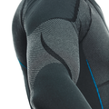 Technical Motorcycle Long Sleeve Shirt Men - Base Layer Summer - Black/Blue