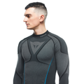 Technical Motorcycle Long Sleeve Shirt Men - Base Layer Summer - Black/Blue