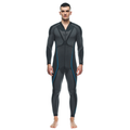 Technical Motorcycle Undersuit Men - Base Layer Summer - Black/Blue