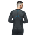 Technical Motorcycle Undersuit Men - Base Layer Summer - Black/Blue