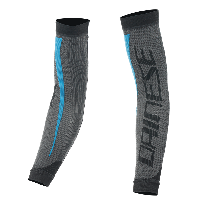Technical Motorcycle Arm Warmers - Base Layer Summer - Black/Blue