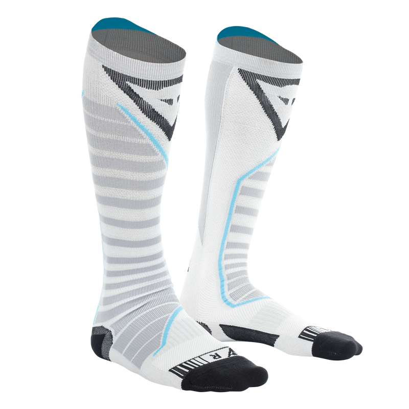Technical Motorcycle Long Socks Unisex - Base Layer Summer - Black/Blue