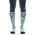 Technical Motorcycle Long Socks Unisex - Base Layer Summer - Black/Blue