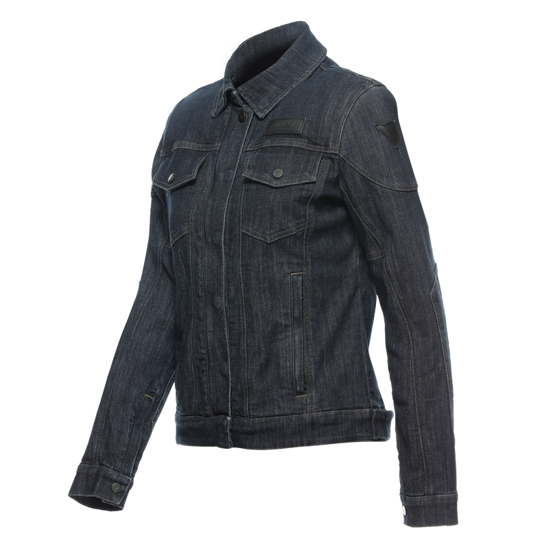 Denim Tex - Women's Motorcycle Jacket In Fabric - Blue