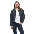 Denim Tex - Women's Motorcycle Jacket In Fabric - Blue