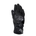 Carbon 4 - Women's Motorcycle Long Leather Gloves - Black/Black/White