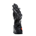 Carbon 4 - Women's Motorcycle Long Leather Gloves - Black/Black/White