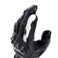 Carbon 4 - Women's Motorcycle Long Leather Gloves - Black/Black/White